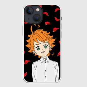 Чехол для iPhone 13 mini с принтом Обещанный Неверленд Эмма в Курске,  |  | anime heroes | anime logo | emma | norman | promised neverland | ray | the promised neverland | аниме сериал | лепестки роз | логотипы аниме | мультик | мультфильм | неверленд | норман | обещанный неверленд | парни | персонажи аниме | рей