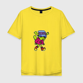 Мужская футболка хлопок Oversize с принтом Инопланетяне рулят! в Курске, 100% хлопок | свободный крой, круглый ворот, “спинка” длиннее передней части | tgcarpg | игра | инопланетянин | космос | мультяшки