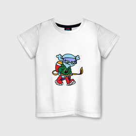 Детская футболка хлопок с принтом Инопланетяне рулят! С огнеметом и в защитных очках в Курске, 100% хлопок | круглый вырез горловины, полуприлегающий силуэт, длина до линии бедер | tgcarpg | игры | инопланетянин | мобилка | мультяшки | огнемет