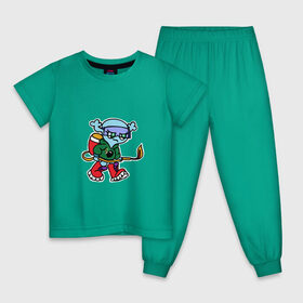 Детская пижама хлопок с принтом Инопланетяне рулят! 3.0 в Курске, 100% хлопок |  брюки и футболка прямого кроя, без карманов, на брюках мягкая резинка на поясе и по низу штанин
 | tgcarpg | игры | инопланетянин | мобилка | мультяшки | огнемет