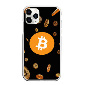 Чехол для iPhone 11 Pro матовый с принтом BITCOIN в Курске, Силикон |  | Тематика изображения на принте: bitcoin | btc | биткоин | валюта | деньги | криптовалюта