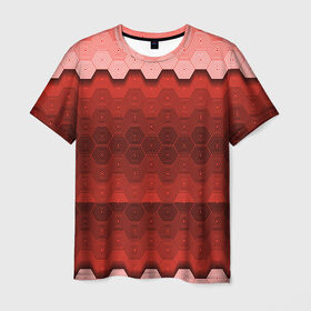 Мужская футболка 3D с принтом Texture в Курске, 100% полиэфир | прямой крой, круглый вырез горловины, длина до линии бедер | texture | анархия | иллюзии | кислота | мозайка | оптические | паттерн | перья | полосы | текстура | узор | фигуры