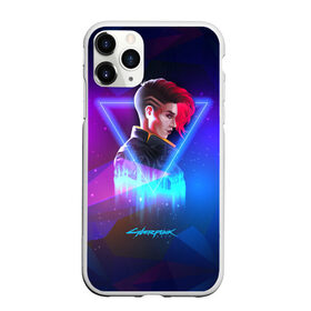 Чехол для iPhone 11 Pro матовый с принтом Cyberpunk 2077 в Курске, Силикон |  | cyberpunk 2077 | игра | киберпанк | компьютерная | космос | неоновый | панк | персонаж | подарок | фиолетовый