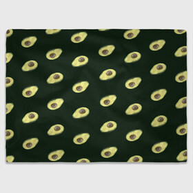 Плед 3D с принтом Авокадо в Курске, 100% полиэстер | закругленные углы, все края обработаны. Ткань не мнется и не растягивается | low poly avocado | авокадо | авокадо с косточкой | растение | фрукт