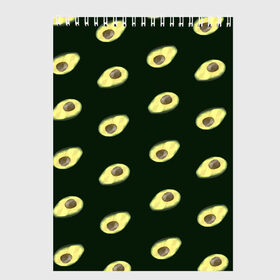 Скетчбук с принтом Авокадо в Курске, 100% бумага
 | 48 листов, плотность листов — 100 г/м2, плотность картонной обложки — 250 г/м2. Листы скреплены сверху удобной пружинной спиралью | low poly avocado | авокадо | авокадо с косточкой | растение | фрукт