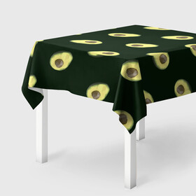Скатерть 3D с принтом Авокадо в Курске, 100% полиэстер (ткань не мнется и не растягивается) | Размер: 150*150 см | low poly avocado | авокадо | авокадо с косточкой | растение | фрукт