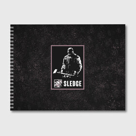 Альбом для рисования с принтом Sledge в Курске, 100% бумага
 | матовая бумага, плотность 200 мг. | r6s | rainbow six siege | sledge | оперативник | персонаж | следж