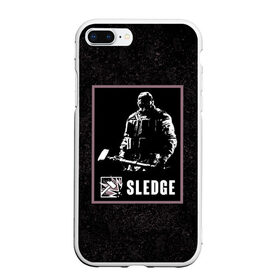 Чехол для iPhone 7Plus/8 Plus матовый с принтом Sledge в Курске, Силикон | Область печати: задняя сторона чехла, без боковых панелей | r6s | rainbow six siege | sledge | оперативник | персонаж | следж