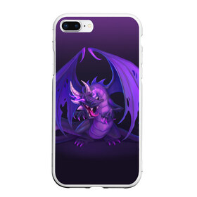 Чехол для iPhone 7Plus/8 Plus матовый с принтом Cunning dragon в Курске, Силикон | Область печати: задняя сторона чехла, без боковых панелей | dragon | magic | дракон | магия | фэнтези