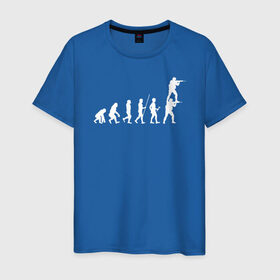 Мужская футболка хлопок с принтом EVOLUTION в Курске, 100% хлопок | прямой крой, круглый вырез горловины, длина до линии бедер, слегка спущенное плечо. | 16 | counterstrike | csgo | evolution | global offensive | memes | source | ксго | подсадка | прогресс | развитие | эволюция
