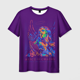 Мужская футболка 3D с принтом Alice in Chains в Курске, 100% полиэфир | прямой крой, круглый вырез горловины, длина до линии бедер | Тематика изображения на принте: alice in chains | алиса в цепях | альтернативный метал | гранж | рок | сладж метал | хард рок | хеви метал | элис ин чэйнс