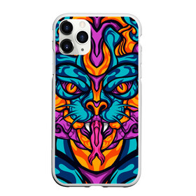 Чехол для iPhone 11 Pro Max матовый с принтом Дикит кот в Курске, Силикон |  | art | cat | cyber | head | mechanical | tiger | арт | голова | дикий | кибер | кот | механический | монстр | робот | тигр