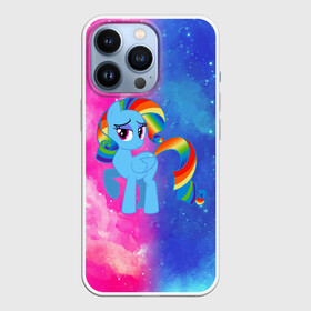 Чехол для iPhone 13 Pro с принтом Радуга Дэш в Курске,  |  | baby | girl | horse | kawaii | luna | my little pony | princess | rainbow | rainbow dash | девочкам | девочки | детям | единорог | животные | кавайный | конь | лошадь | луна | малыш | облака | пегас | пинки пай | пони | радуга дэш