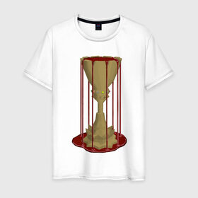 Мужская футболка хлопок с принтом грааль в Курске, 100% хлопок | прямой крой, круглый вырез горловины, длина до линии бедер, слегка спущенное плечо. | carpg | grail | кровь | кубок