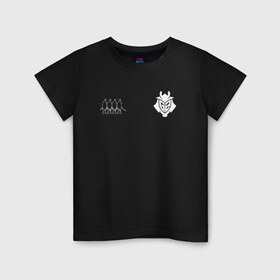 Детская футболка хлопок с принтом G2 Samurai collection (2021 22) в Курске, 100% хлопок | круглый вырез горловины, полуприлегающий силуэт, длина до линии бедер | 0x000000123 | g2 | gamers2 | kennys | niko