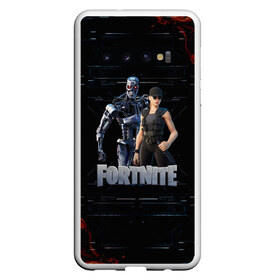 Чехол для Samsung Galaxy S10 с принтом Fortnite - Terminator в Курске, Силикон | Область печати: задняя сторона чехла, без боковых панелей | chapter 2 | fortnite | fortnite 3 | fortnite terminator | sarah connor and terminator 800 | t 800 | t 800 fortnite | сара коннор | скин t 800 | скин терминатора | терминатор | терминатор т 800 | фортнайт | фортнайт глава 2 | фортнайт тер