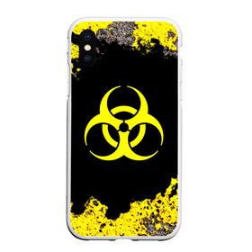 Чехол для iPhone XS Max матовый с принтом BIOHAZARD в Курске, Силикон | Область печати: задняя сторона чехла, без боковых панелей | 