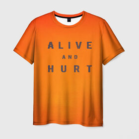Мужская футболка 3D с принтом Alive and hurt в Курске, 100% полиэфир | прямой крой, круглый вырез горловины, длина до линии бедер | alive | and | ash | form | hip hop | hurt | is | lil peep | lilpeep | lilpip | our | purest | rap | rep | лил пип | лилпип | реп | рэп | хип хоп | эмо рэп