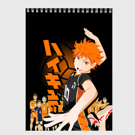 Скетчбук с принтом ВОЛЕЙБОЛ!! HAIKYUU!! в Курске, 100% бумага
 | 48 листов, плотность листов — 100 г/м2, плотность картонной обложки — 250 г/м2. Листы скреплены сверху удобной пружинной спиралью | Тематика изображения на принте: anime | haikyu | haikyuu | karasuno | аниме | волейбол | ворон | карасуно | манга | мяч | сёё хината