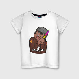 Детская футболка хлопок с принтом BUNNY LOVE SKINS в Курске, 100% хлопок | круглый вырез горловины, полуприлегающий силуэт, длина до линии бедер | Тематика изображения на принте: 
