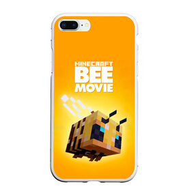 Чехол для iPhone 7Plus/8 Plus матовый с принтом Minecraft bee movie в Курске, Силикон | Область печати: задняя сторона чехла, без боковых панелей | 