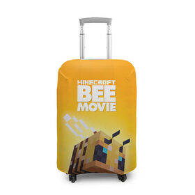 Чехол для чемодана 3D с принтом Minecraft bee movie в Курске, 86% полиэфир, 14% спандекс | двустороннее нанесение принта, прорези для ручек и колес | 