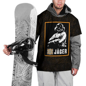 Накидка на куртку 3D с принтом Jager в Курске, 100% полиэстер |  | jager | r6s | rainbow six siege | оперативник | персонаж | ягер