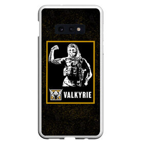 Чехол для Samsung S10E с принтом Valkyrie в Курске, Силикон | Область печати: задняя сторона чехла, без боковых панелей | Тематика изображения на принте: r6s | rainbow six siege | valkyrie | валькирия | оперативник | персонаж