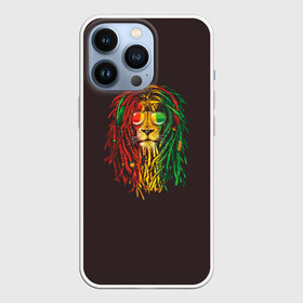Чехол для iPhone 13 Pro с принтом Bob lion в Курске,  |  | bob_marley | dreadlocks | hippie | jamaica | lion | reggae | боб марли | дреды | регги | хиппи | ямайка