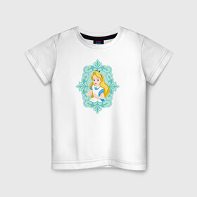 Детская футболка хлопок с принтом Алиса в Курске, 100% хлопок | круглый вырез горловины, полуприлегающий силуэт, длина до линии бедер | alice | alice in wonderland | vdosadir | алиса | алиса в стране чудес