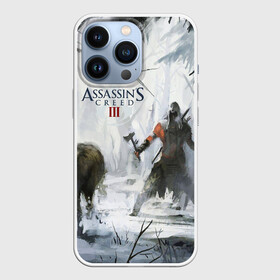 Чехол для iPhone 13 Pro с принтом Assassin’s Creed 3 в Курске,  |  | Тематика изображения на принте: black flag | brotherhood | chronicles | creed | game | origins | revelations | rogue | syndicate | unity | альтаир | ассасин | игры | кинжал | пираты