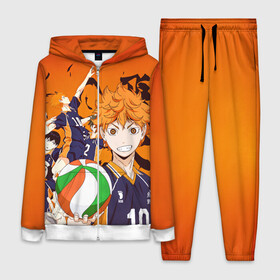 Женский костюм 3D с принтом Волебольная команда из аниме HAIKYUU в Курске,  |  | anime | haikyu | haikyuu | karasuno | аниме | волейбол | ворон | карасуно | манга | мяч | сёё хината