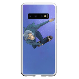 Чехол для Samsung Galaxy S10 с принтом На скейте в бесконечность в Курске, Силикон | Область печати: задняя сторона чехла, без боковых панелей | Тематика изображения на принте: anime | japan | langa | reki | sk8 | sk8 the infinity | skate | the infinity | аниме | иероглифы | ланга | на скейте в бесконечность | реки | скейт | скейт бесконечность | скейтборд | скейтеры | япония