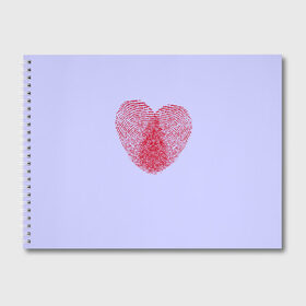 Альбом для рисования с принтом 2 Отпечатка Любовь в Курске, 100% бумага
 | матовая бумага, плотность 200 мг. | Тематика изображения на принте: 