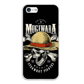 Чехол для iPhone 5/5S матовый с принтом MUGIWARA ONE PIECE в Курске, Силикон | Область печати: задняя сторона чехла, без боковых панелей | anime | luffy | one piece | onepiece | usopp | zoho | zoro | аниме | большой куш | ван пис | ванпис | вон пис | луфи | луффи | манки д луффи | пират | скелет | шляпа