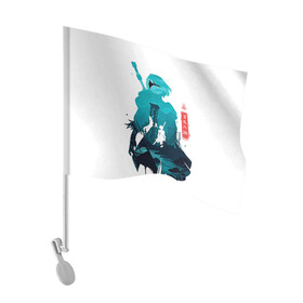 Флаг для автомобиля с принтом NIER AUTOMATA 2B в Курске, 100% полиэстер | Размер: 30*21 см | 2 би | 2b | automata | nier | nier automata | nir | ниер автомата | нир автомата