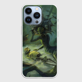 Чехол для iPhone 13 Pro с принтом Underwater undead в Курске,  |  | +16 | mermaid | skeleton | underwater | русалка | скелет