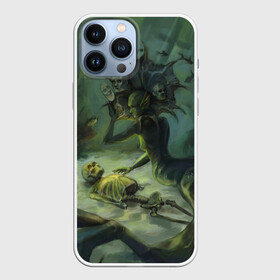 Чехол для iPhone 13 Pro Max с принтом Underwater undead в Курске,  |  | +16 | mermaid | skeleton | underwater | русалка | скелет