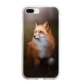 Чехол для iPhone 7Plus/8 Plus матовый с принтом Лиса-охотница в Курске, Силикон | Область печати: задняя сторона чехла, без боковых панелей | fox | foxy | животное | звери | лиса | лисенок | лисичка | милая | рыжая | фокс
