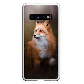 Чехол для Samsung Galaxy S10 с принтом Лиса-охотница в Курске, Силикон | Область печати: задняя сторона чехла, без боковых панелей | fox | foxy | животное | звери | лиса | лисенок | лисичка | милая | рыжая | фокс