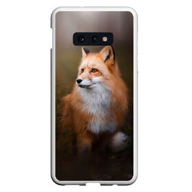 Чехол для Samsung S10E с принтом Лиса-охотница в Курске, Силикон | Область печати: задняя сторона чехла, без боковых панелей | fox | foxy | животное | звери | лиса | лисенок | лисичка | милая | рыжая | фокс