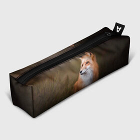 Пенал 3D с принтом Лиса-охотница в Курске, 100% полиэстер | плотная ткань, застежка на молнии | fox | foxy | животное | звери | лиса | лисенок | лисичка | милая | рыжая | фокс