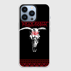 Чехол для iPhone 13 Pro с принтом русь в Курске,  |  | Тематика изображения на принте: ethnic | folk | north | runes | slav | викинги | рога | родолюбие | руны | русь | север | скандинавия | славяне | фолк | фольклор | череп | этника | этно | язычество