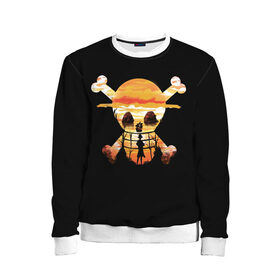 Детский свитшот 3D с принтом One piece в Курске, 100% полиэстер | свободная посадка, прямой крой, мягкая тканевая резинка на рукавах и понизу свитшота | anime | one piece | аниме | анимэ | большой куш | ван пис | король пиратов | луффи | пират | пираты | пираты соломенной шляпы | рыжий шанкс | эйтиро одо