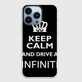 Чехол для iPhone 13 Pro с принтом Drive a INFINITI в Курске,  |  | 35 | auto | car | fx35 | infinity | keep calm | qx80 | sport | авто | автомобиль | водитель | гонщик | инфинити | королевский | король | корона | лого | логотип | любитель | марка | машина | подарок | рейсер