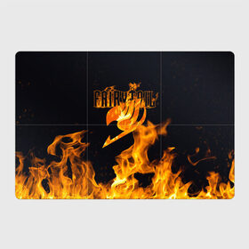 Магнитный плакат 3Х2 с принтом Сказка о хвосте феи в Курске, Полимерный материал с магнитным слоем | 6 деталей размером 9*9 см | fairy tail | аниме | огонь | пламя | сказка о хвосте феи | хвост феи