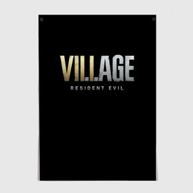 Постер с принтом Resident Evil Village в Курске, 100% бумага
 | бумага, плотность 150 мг. Матовая, но за счет высокого коэффициента гладкости имеет небольшой блеск и дает на свету блики, но в отличии от глянцевой бумаги не покрыта лаком | lady dimitrescu | resident evil | resident evil 8 | vampire | village | вампир | деревня | итан уинтерс | крис рэдфилд | леди димитреску | мем | резидент ивел | резидент ивел 8