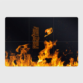 Магнитный плакат 3Х2 с принтом Сказка о хвосте феи в Курске, Полимерный материал с магнитным слоем | 6 деталей размером 9*9 см | fairy tail | fairytail | fire | огонь | пламя | сказка о хвосте феи | хвост феи | хвостфеи