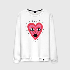 Мужской свитшот хлопок с принтом Сердце в Курске, 100% хлопок |  | Тематика изображения на принте: heart. love | pink | red | красный | любовь | розовый | сердце | черный
