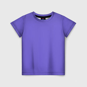 Детская футболка 3D с принтом Аспидно-синий в Курске, 100% гипоаллергенный полиэфир | прямой крой, круглый вырез горловины, длина до линии бедер, чуть спущенное плечо, ткань немного тянется | Тематика изображения на принте: без дизайна | без картинки | одноцветные | синий